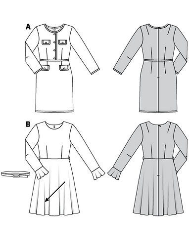 Платье шанель выкройка Выкройки одежды Burda - купить и скачать на BurdaStyle.ru