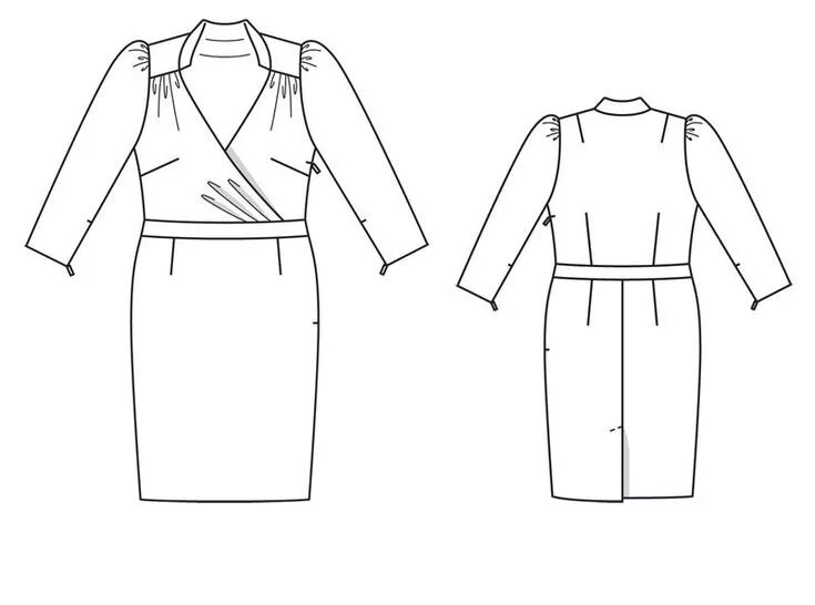Платье шанель выкройка Sewing Patterns Burda Style BurdaStyle.com Выкройка платья, Платья, Декольте