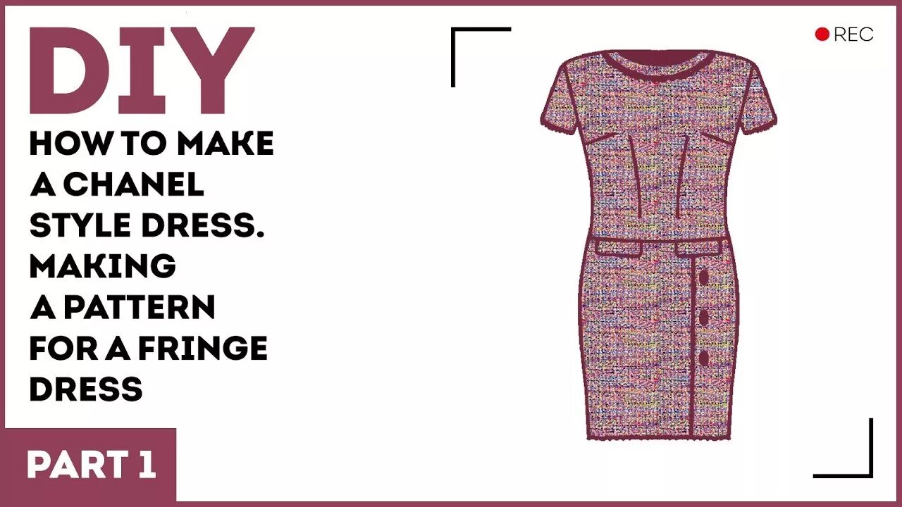 Платье шанель выкройка DIY: How to make a Chanel style dress. Making a pattern for a fringe dress. - Yo