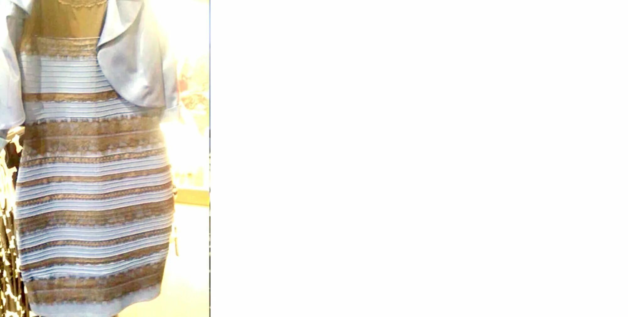 Платье синее или белое с золотым фото Белое платье с золотыми полосками (53 фото)