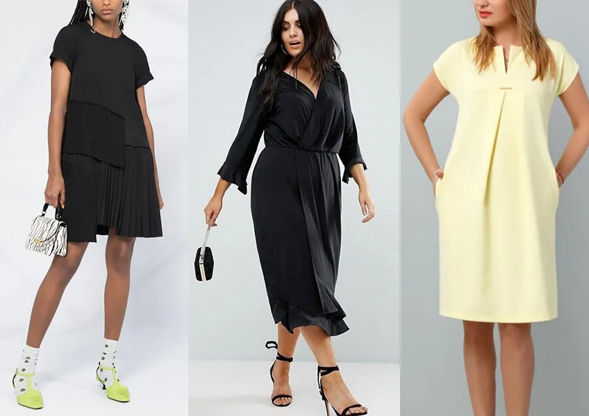 Платье скрывающие живот и бока фото Какое платье скроет живот фото