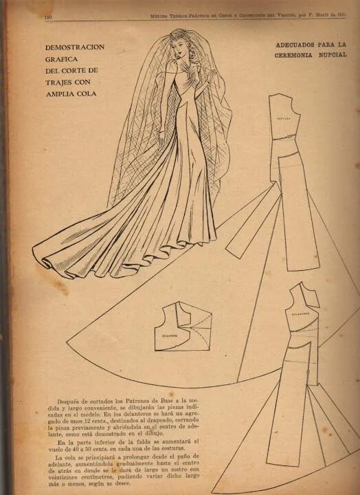 Платье со шлейфом выкройка Мобильный LiveInternet ретро моделирование в чертежах и схемах Elena_laitdream -