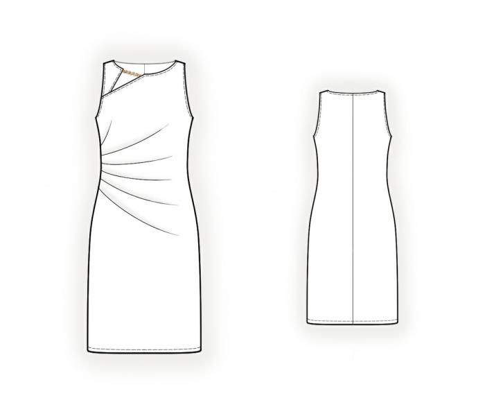 Платье со шнуровкой по бокам выкройка Patrones de costura, Disenos de unas, Couture