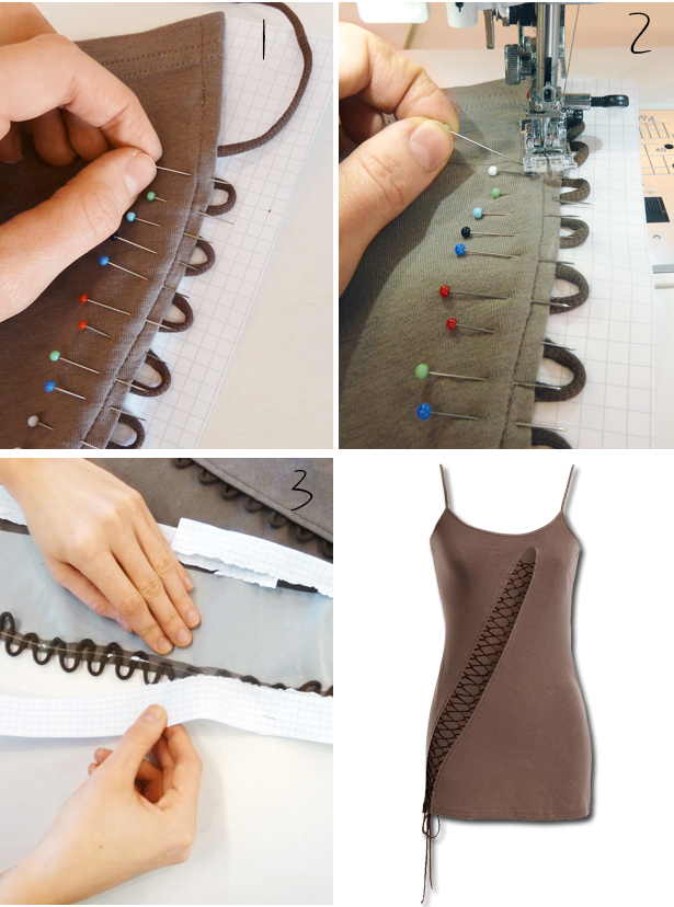 Платье со шнуровкой по бокам выкройка Топ со шнуровкой (Diy) / Прорези, вырезы и переплеты на одежде / ВТОРАЯ УЛИЦА - 