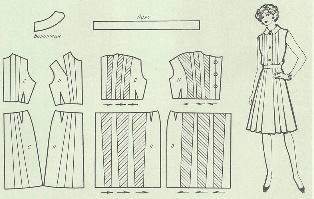 Платье со складками выкройка Моделирование платья - журнал 13malyshok.ru