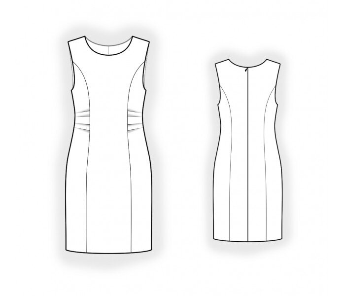 Платье со складками выкройка Выкройки на нестандартные размеры. Выкройка должна быть индивидуальной. 2597 Вик
