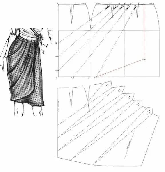Платье со складками выкройка Драпировка ткани: особенности моделирования и пошива драпированных платьев Padrõ