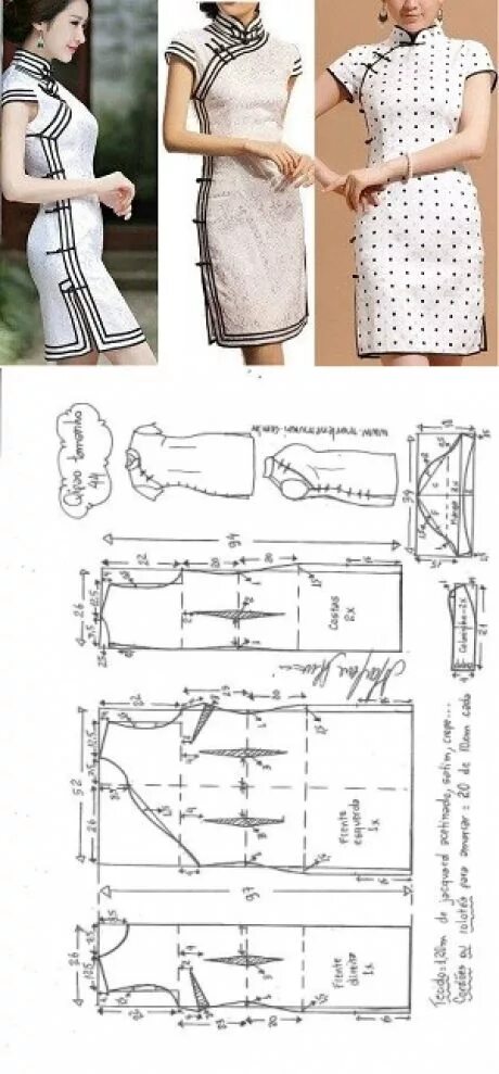 Платье со стойкой выкройка Шитье простые выкройки Dress sewing patterns, Sewing clothes women, Fashion sewi
