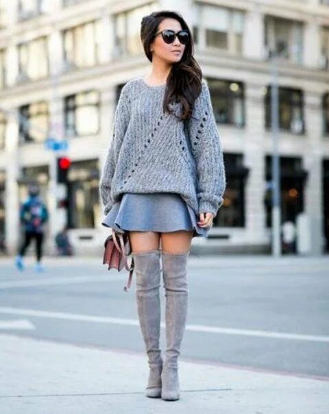 Платье со свитером фото Неактивно