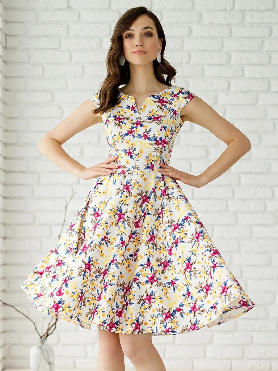 Платье солнцем фото Платье BAKLY из хлопка GREY CAT 32732588 купить в интернет-магазине Wildberries