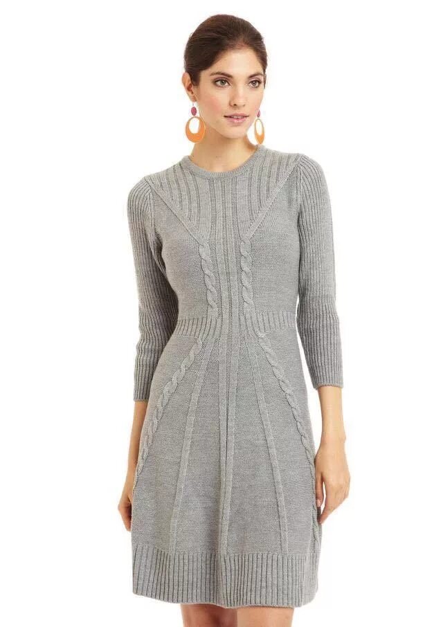 Платье спицами для женщин фото Pin by Cardigan Dreamin (women's knit on Pullovers Свитера Sweater dress pattern