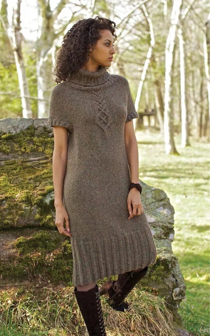 Платье спицами для женщин фото knitted dress Sweater dress, Knit outfit, Crochet dress