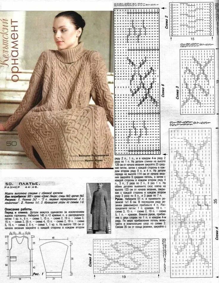 Платье спицами для женщин схемы Российский Сервис Онлайн-Дневников Вязание на луме, Вязанное платье, Вязание