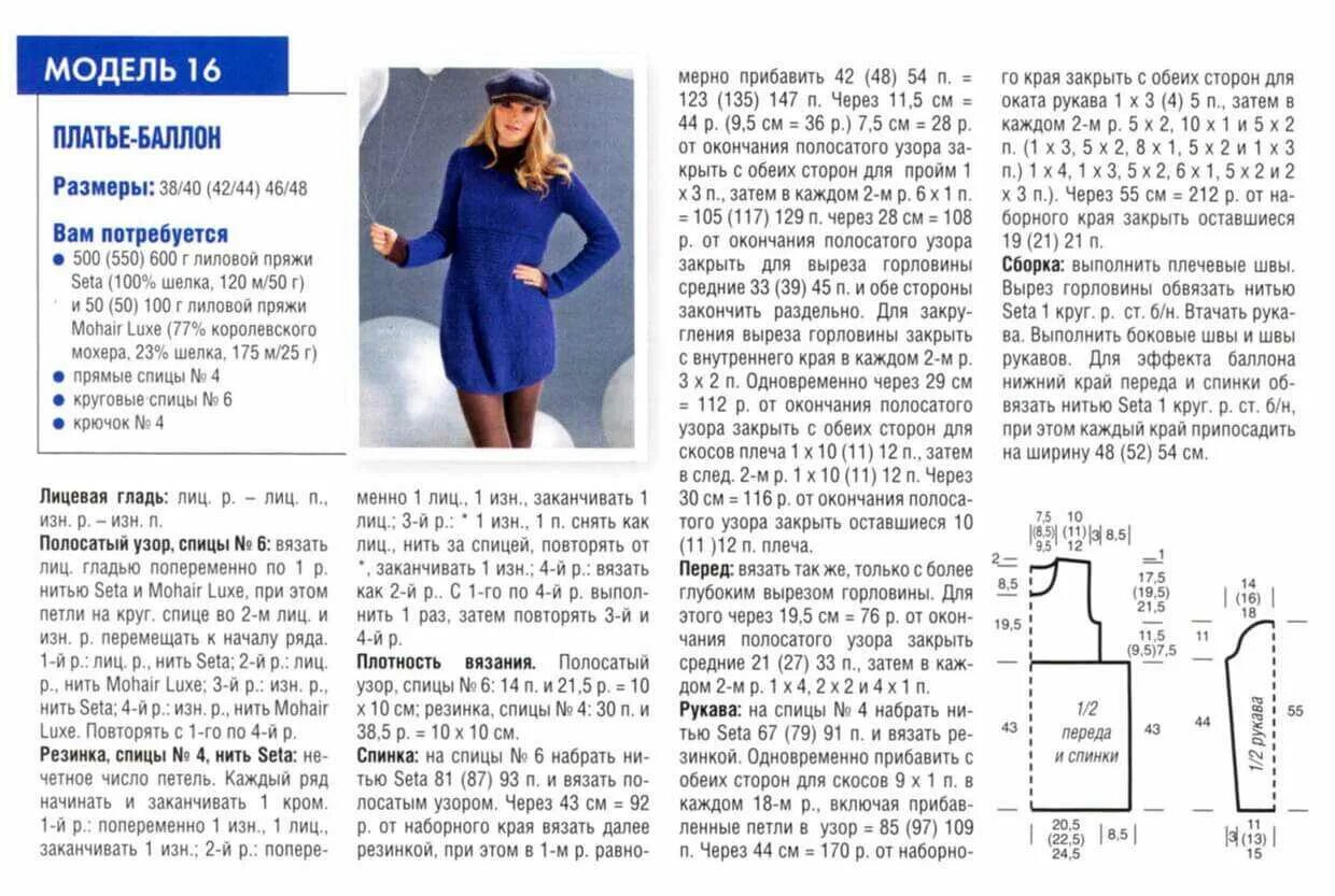 Платье спицами схемы и описание бесплатно Вязаные спицами пуловеры туники платья для женщин - Связать тунику спицами для ж