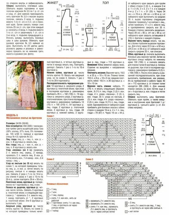 Платье спицами схемы и описание бесплатно Без заголовка. Обсуждение на LiveInternet - Российский Сервис Онлайн-Дневников