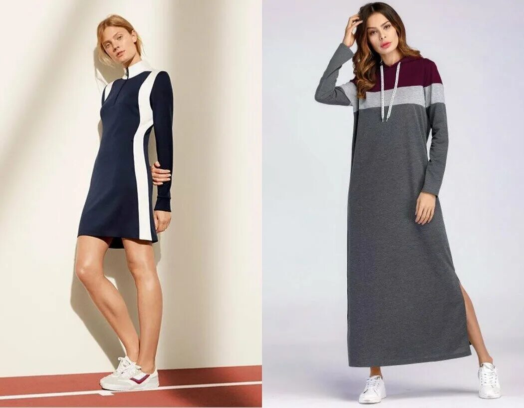 Платье спорт шик фото 5 фасонов популярных спортивных платьев Будь в стиле! Дзен