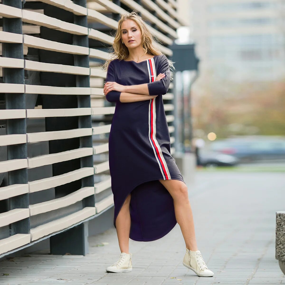 Платье спорт шик фото Трикотажное спортивное платье для женщины * Одежда для девочек и мам - интернет-