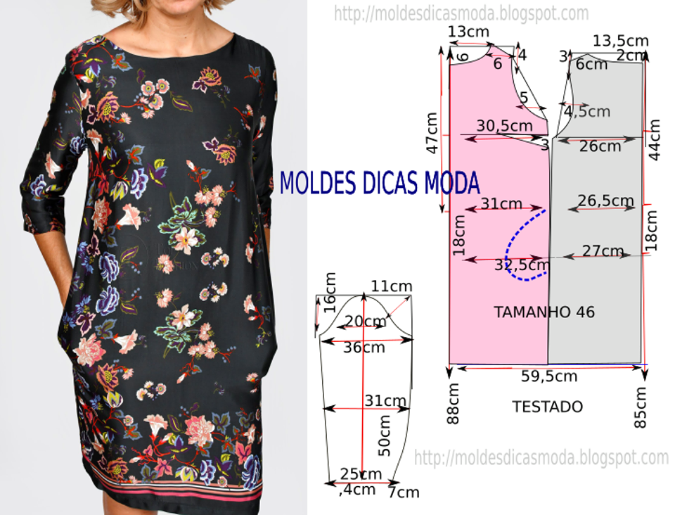 Платье сшить большой размер без выкройки Como Fazer Vestido de Verão Simples e Fácil passo a passo Fazer vestido, Moda, V