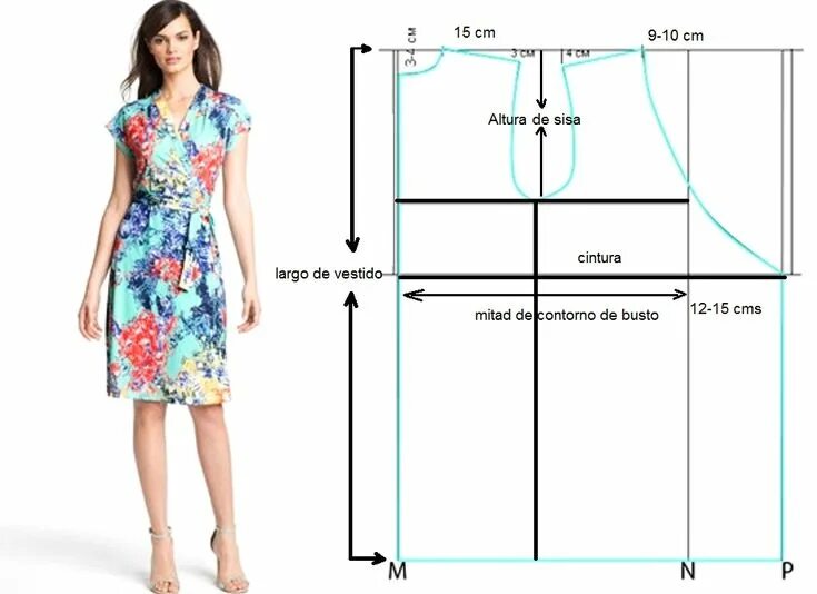 Платье сшить легко выкройка Para confeccionar este hermoso vestido de dama sigue los siguientes pasos: Divid