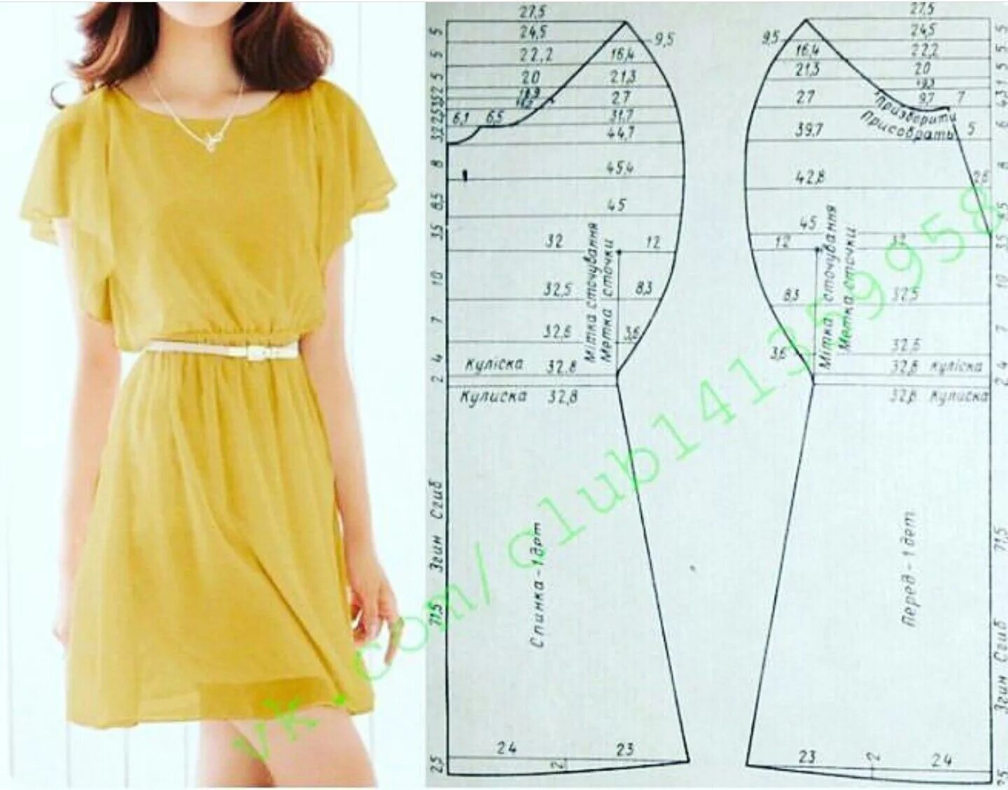 Платье сшить легко выкройка Kelebek kol elbise kalıbı Dikiş dersleri, Dikiş patronları ve Kendin yap elbise
