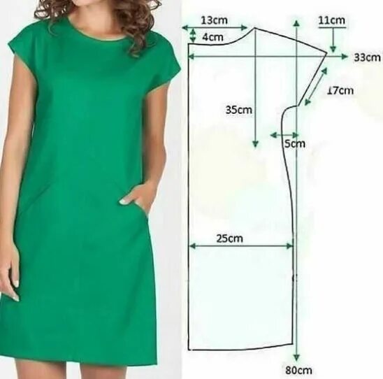 Платье сшить простая выкройка летнее Простое в пошиве летнее платье Интересный контент в группе Выкройки, кройка и ши