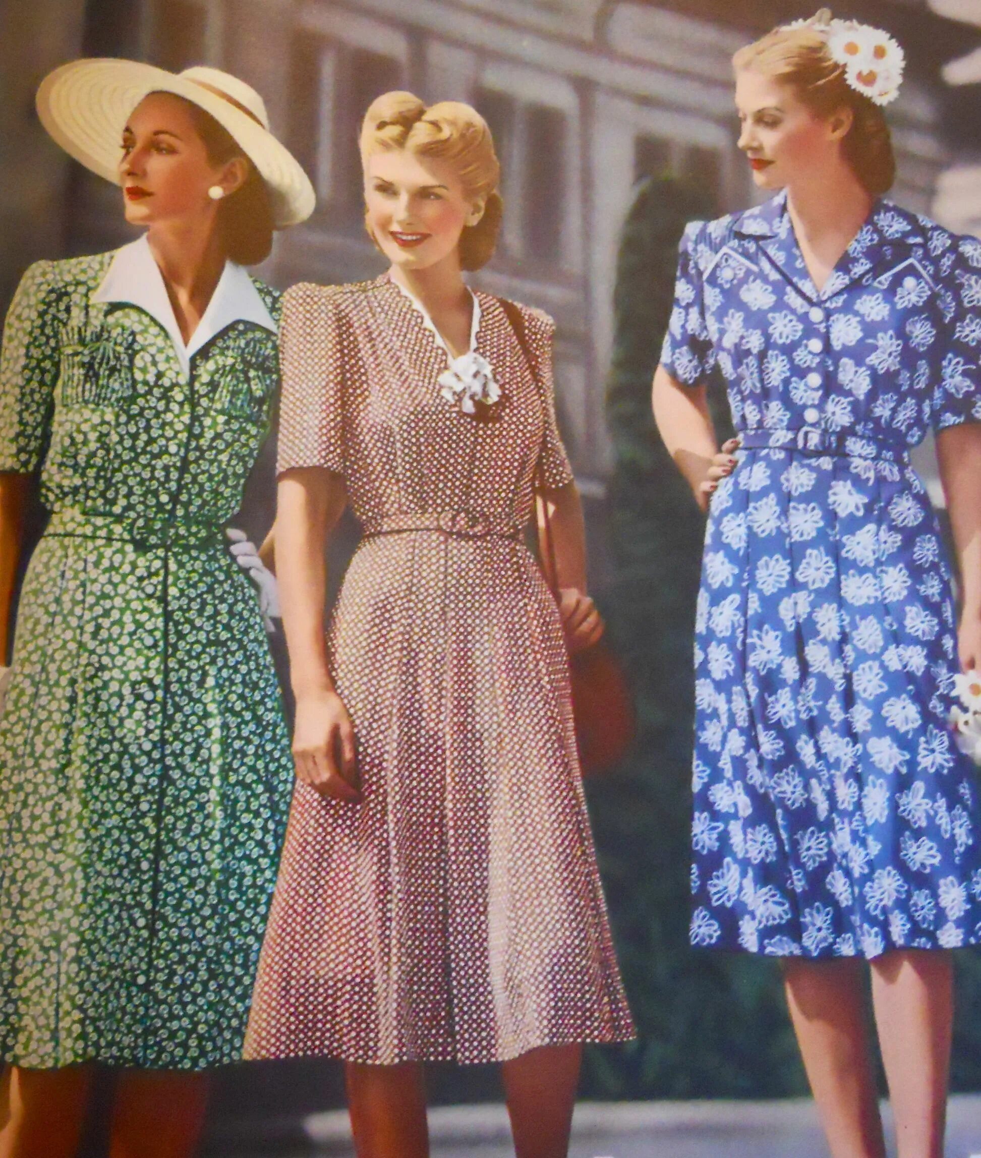 Платье ссср фото WWII era day dressing, 1944 1940s fashion, 1940s fashion women, 40s fashion