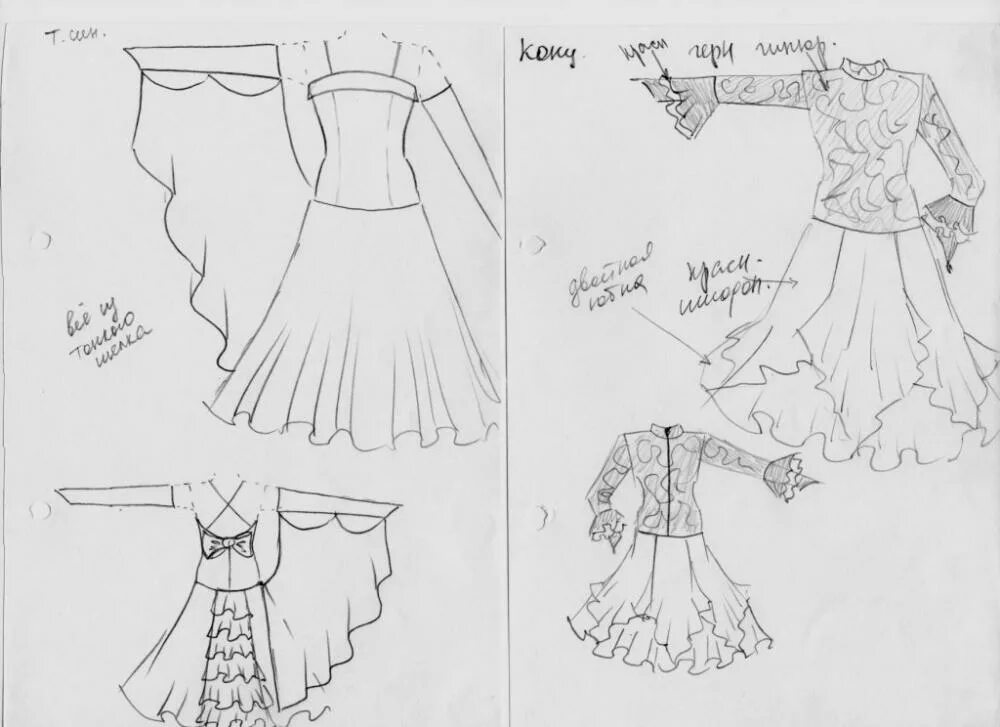 Платье стандарт выкройка ЭСКИЗЫ-Стандарт. - Клуб Сезон