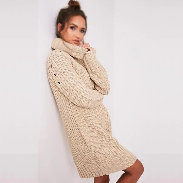 Платье свитер фото Цена 2190 рублейhttps://item.taobao.com/item.htm?spm=a1z10.5-c.w4002-11013863005