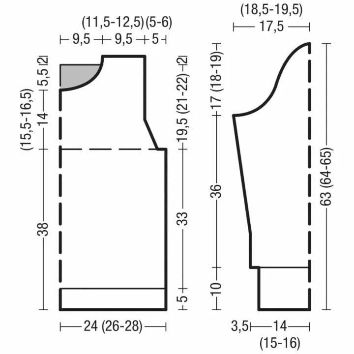 Платье свитер выкройка COLOR BLOCK STRIPE JUMPER Block striped, Striped jumper, Color block