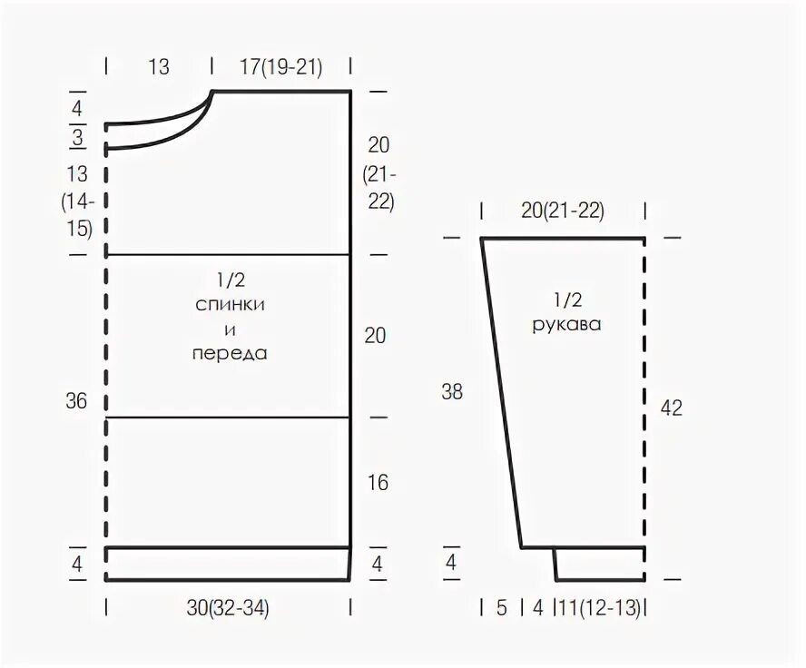 Платье свитер выкройка Оверсайз из журнала Filati. Вяжем по описанию Тепло о вязании Дзен