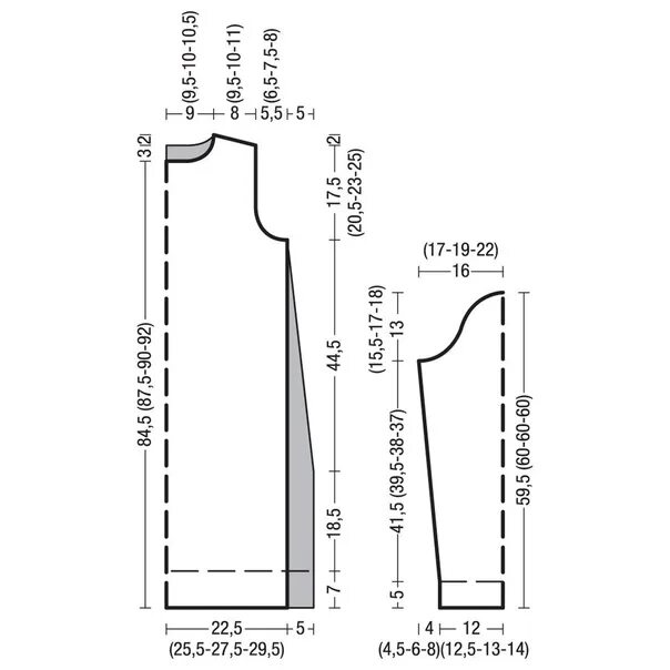 Платье свитер выкройка Платье-свитер с жаккардовым узором Облегающее платье с небольшими кармашками укр