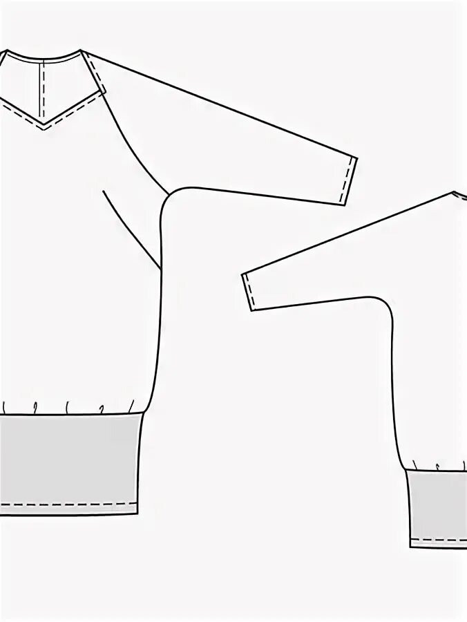 Платье свитер выкройка Пуловер - выкройка № 139 из журнала 10/2013 Burda - выкройки пуловеров на BurdaS