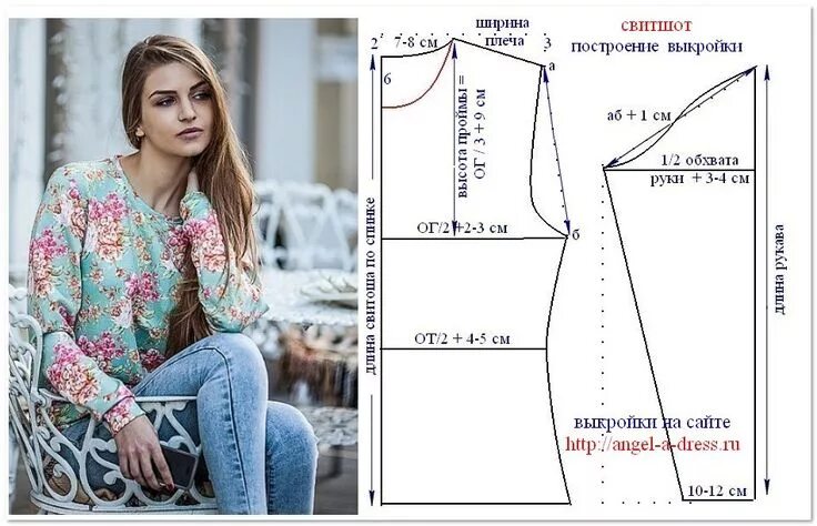 Платье свитшот выкройка как сшить свитшот, 3 выкройки Sewing blouses, Fashion sewing, T shirt sewing pat