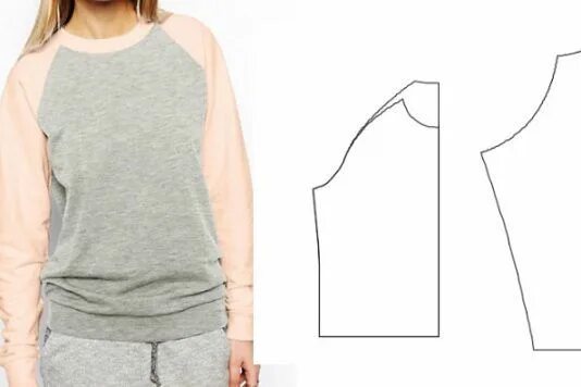 Платье свитшот выкройка Свитшот выкройка Выкройка шортов, Одежда, Выкройки