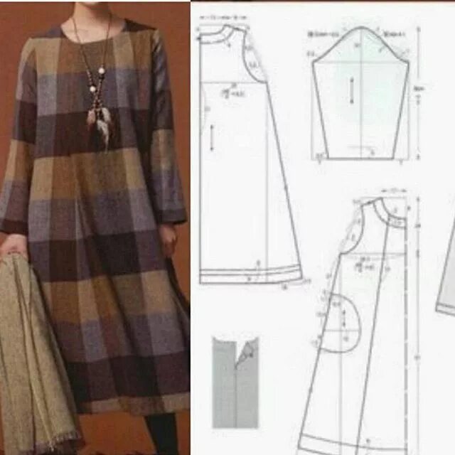 Платье свободного кроя без выкройки выкройки Sewing clothes women, Dress sewing patterns, Fashion sewing pattern