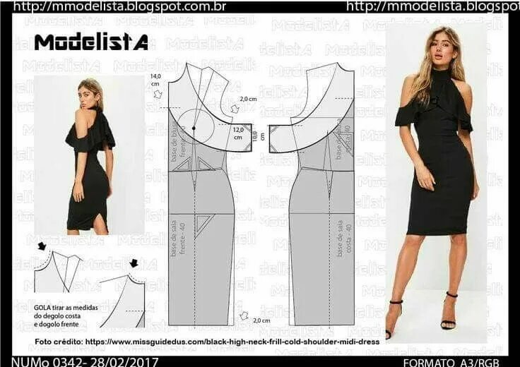 Платье своими руками схема Pin by Flakita Castro on VESTIDOS CASUALES Dress sewing patterns, Blouse pattern