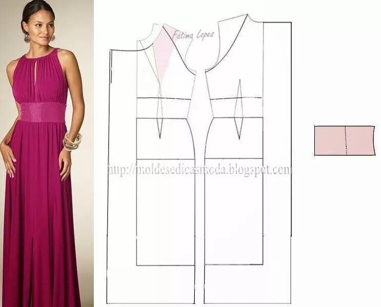 Платье своими руками выкройка и модели Картинки по запросу www moldesedicasmoda blogspot Fashion sewing, Pattern fashio