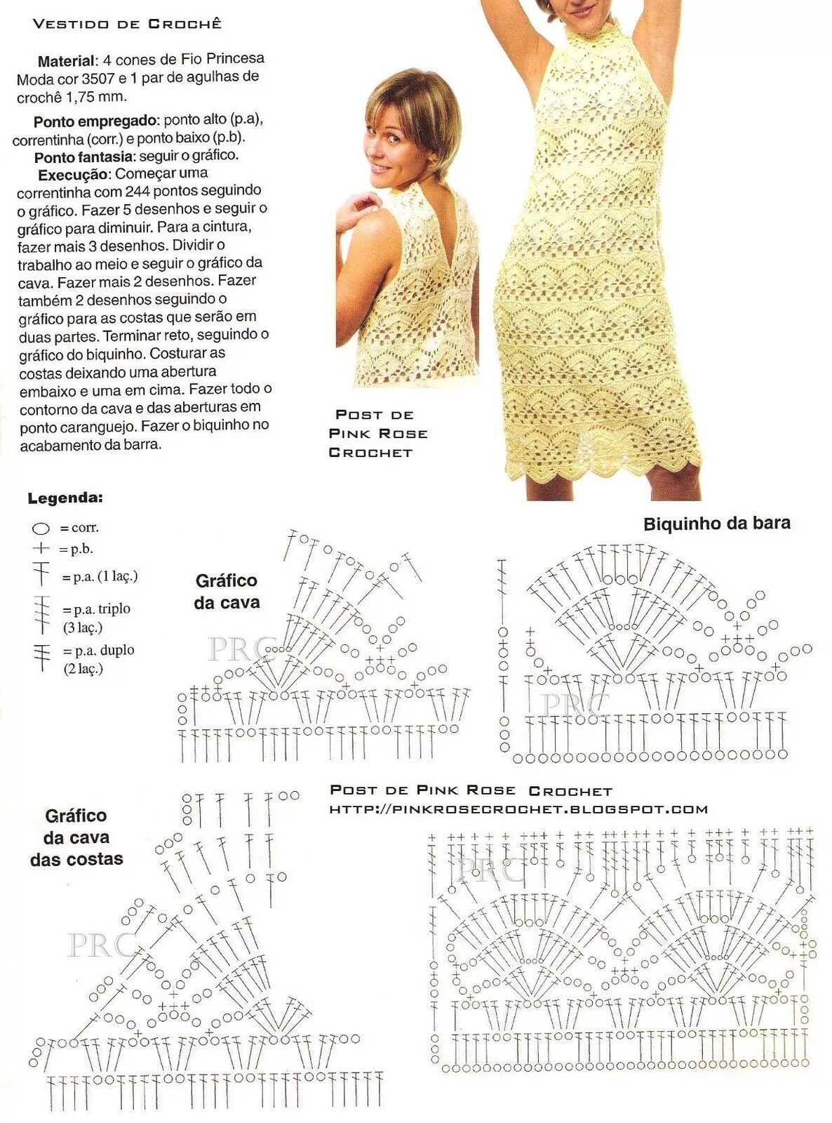 Платье связанное крючком для женщины схема Crochet clothes, Crochet dress pattern, Crochet fashion