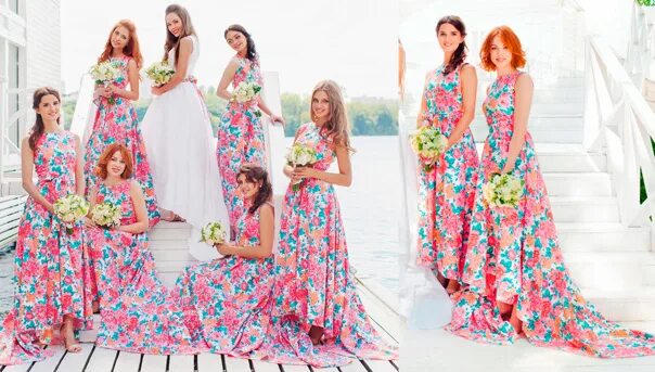 Платье цветные фото Подружки невесты - Фотография 9 из 28 ВКонтакте