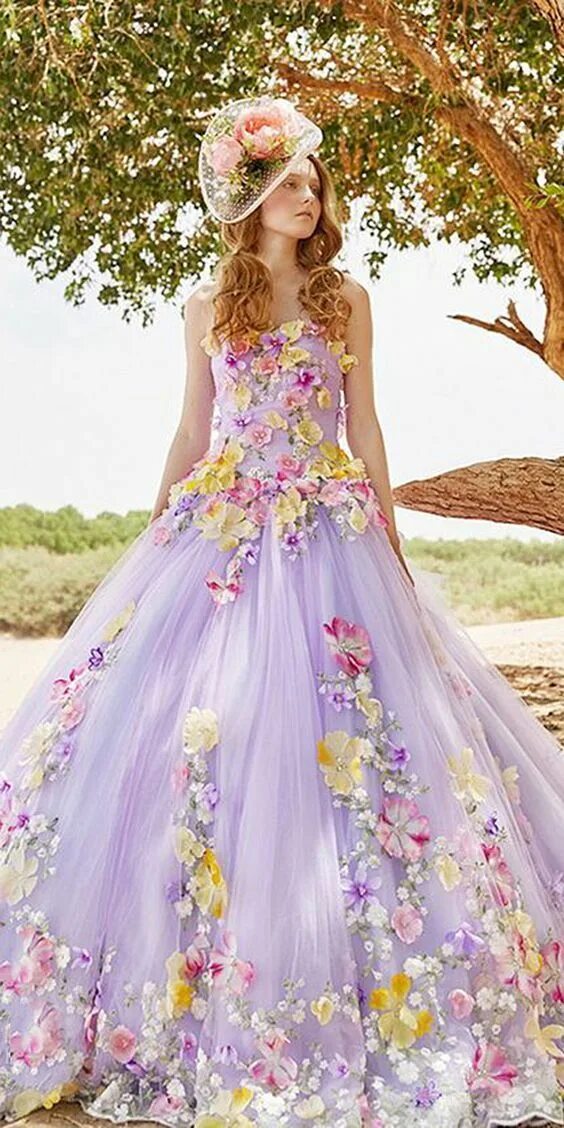 Платье цветные фото Pin by Wings of Grace ♡* on enchanting fairy tale dresses ♛ ⊱ ╮ Gowns, Wedding d