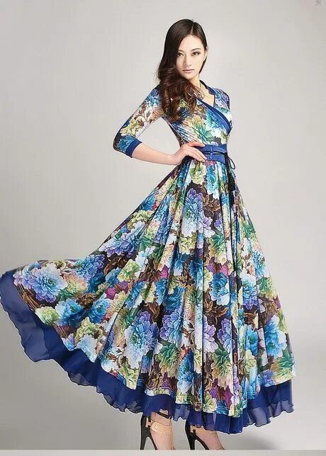 Платье цветные фото Maxi dress designs Floral dress design, Maxi dress designs, Maxi dress
