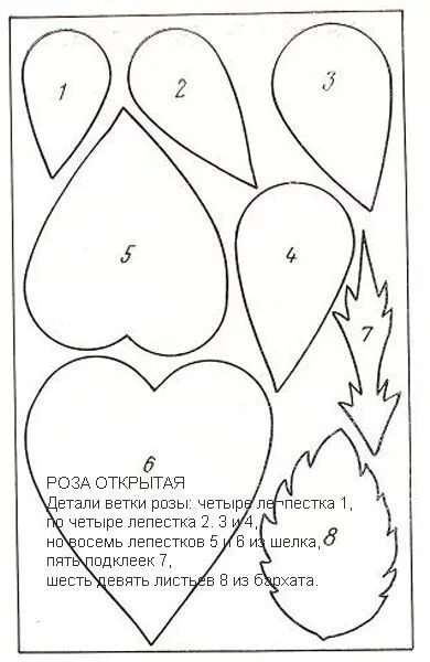 Платье цветок выкройка Выкройки цветов. Фоамиран. Цветы из войлока, Цветочный трафарет, Шаблон цветка