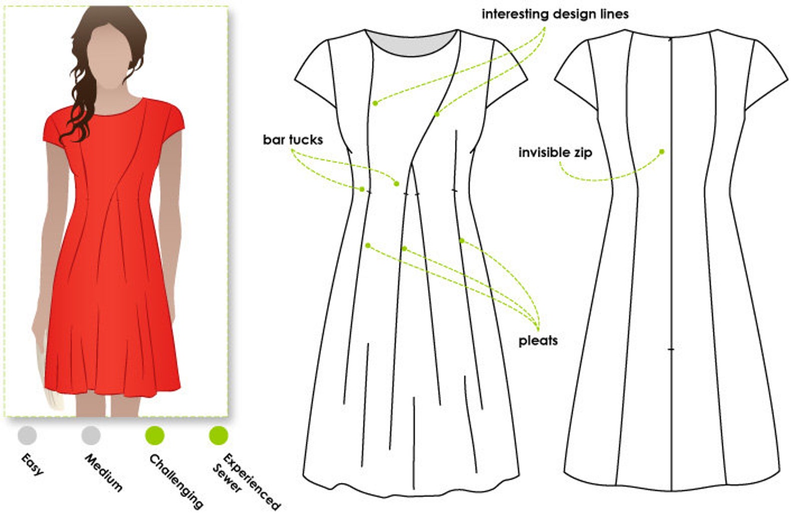 Платье терапия новые выкройки Addison Dress Sizes 6 8 10 PDF Women's Dress Pattern - Etsy Nederland