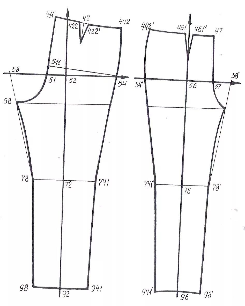 Платье терапия выкройка брюк сканирование0004 Выкройка бюстгальтера, Выкройки, Пошив модной одежды