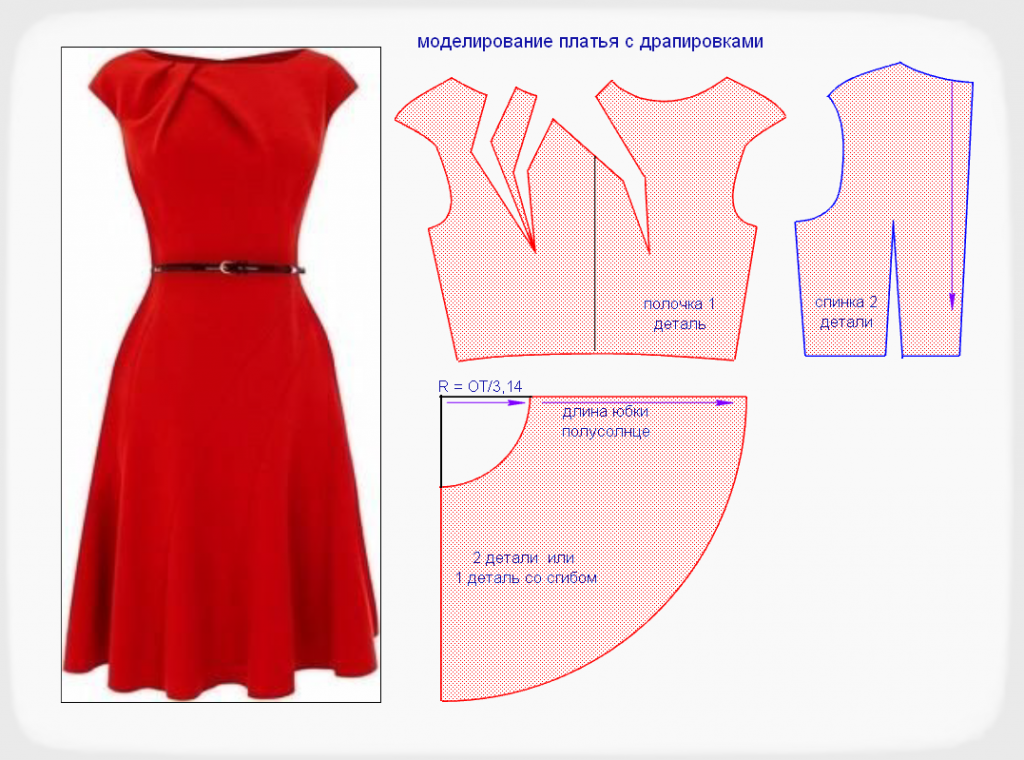 Платье терапия выкройки По такому принципу можно моделировать драпировки абсолютно любого рисунка. Сшить
