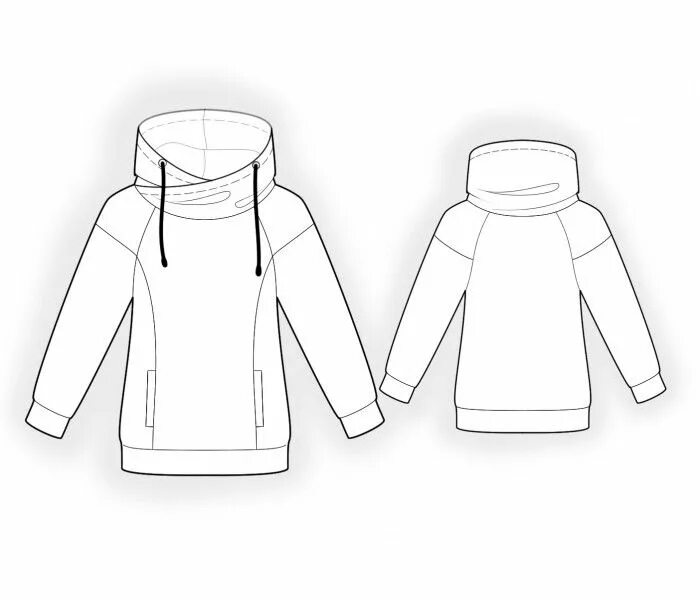 Платье толстовка выкройка Выкройки на индивидуальные размеры Hoodie sewing pattern, Hoodie sewing, Sewing 