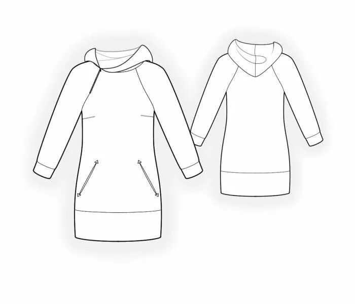 Платье толстовка выкройка 4587 Lekala Patterns custom size http://leko-mail.ru/mod-p.php?t=0&mod=4587 Jack