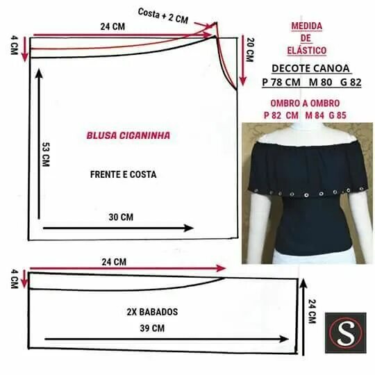Платье топ выкройка APRENDE HACER UNA LINDA BLUSA DE HOMBROS DESCUBIERTO Curso de costura . info Pat
