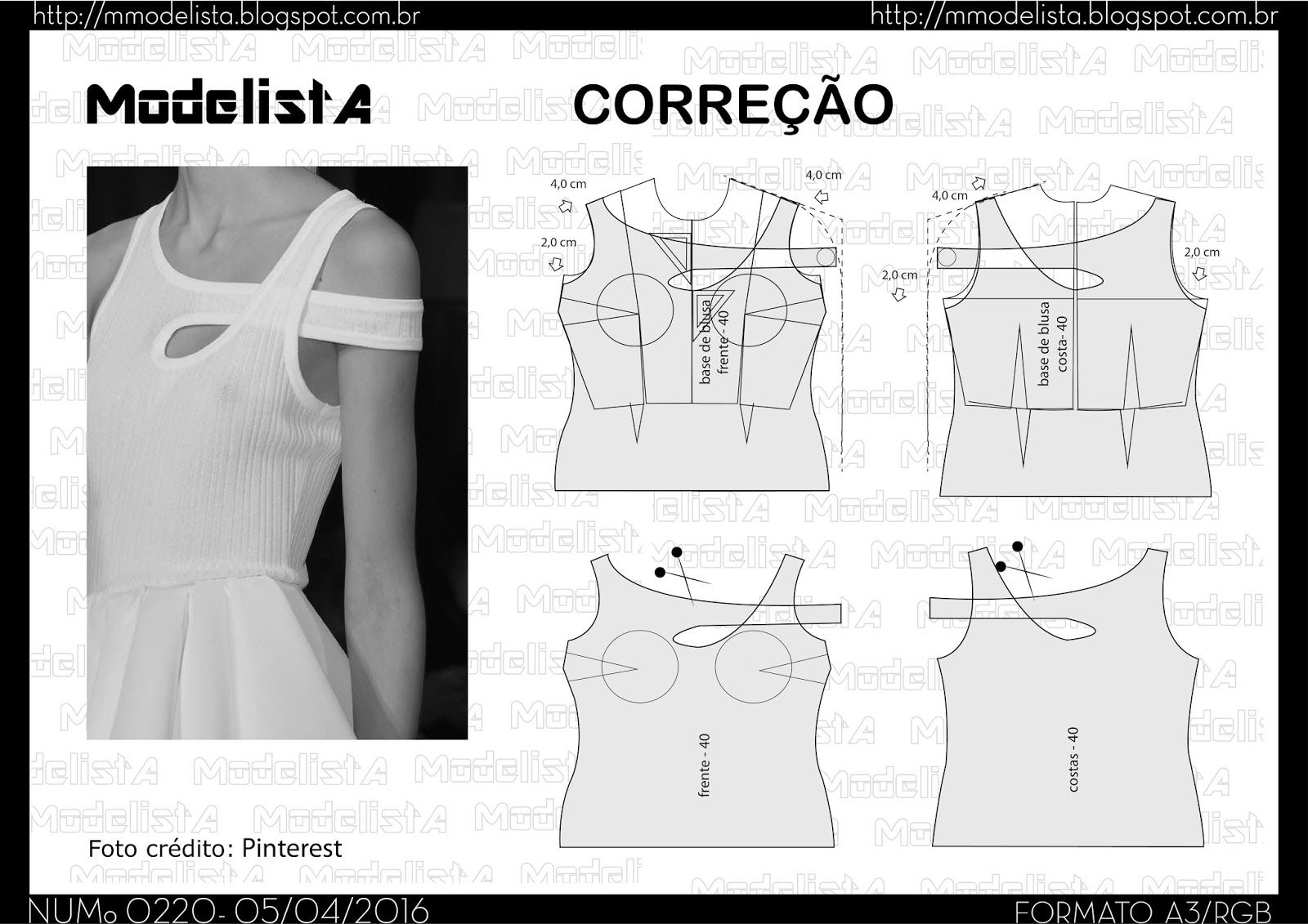 Платье топ выкройка A3 NUMo 0220 TOP Patrones de blusa, Blusas de moda, Patrones de costura