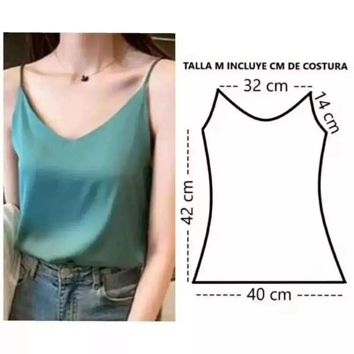Платье топ выкройка Pin on Costura Sewing clothes women, Women top sewing pattern, Fashion sewing